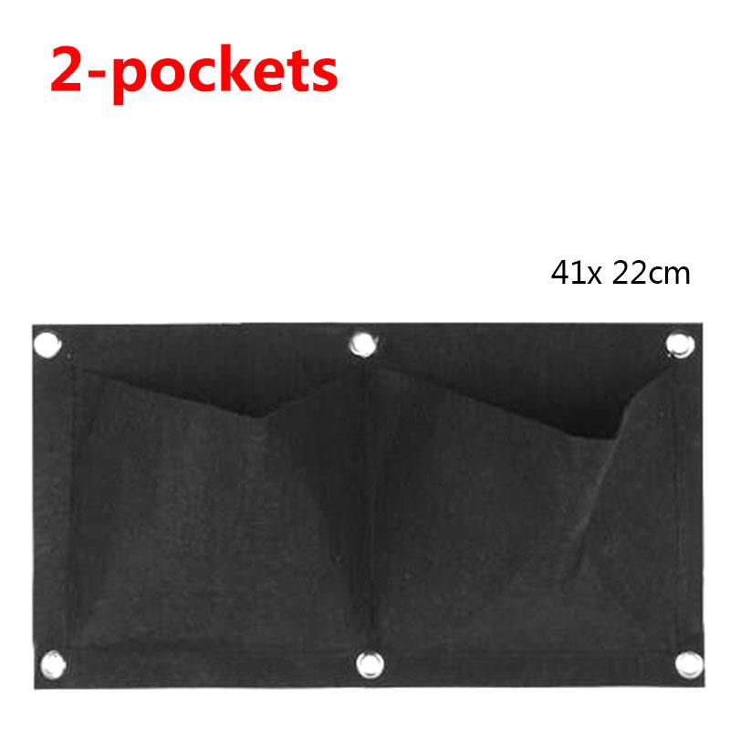 2/4/9 Pockets Vertical Garden Grow Bags Plant Wall Hanging Planting Pots Grow Planter Vegetable Gardening Supplies