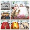 Animal Pattern Bedding Single Double Full-size Deer Print Pillowcase and Quilt Cover 2 or 3 Washable Comfortable Home Decoration
