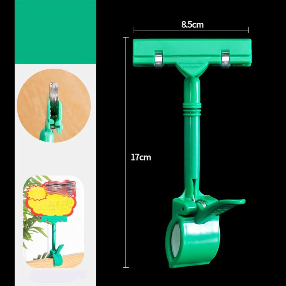 Adjustable Price Tag Clip Holder Colorful Advertising Display Support Supermarket