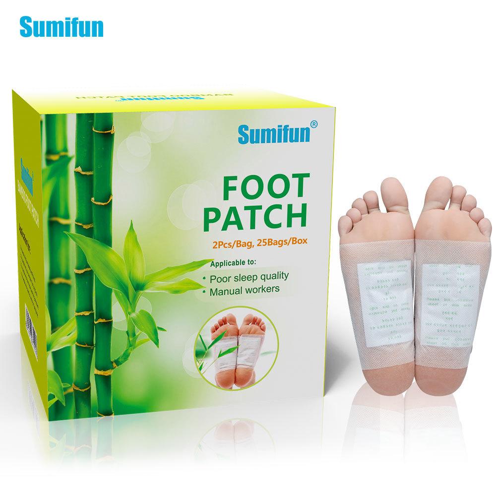 50pcs Patches Adhesives Kinoki Detox Foot Patches Pads Body Toxins Feet Slimming Cleansing Herbal Adhesive