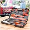 Ustensiles De Barbecue - InnovaGoods - Set 18 Pièces - Mallette Pratique - Acier Inoxydable - Bois
