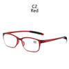 New Tr Lightweight Anti-Blu-Ray Reading Glasses Fashion Oval Small Frame Old Man Mirror Comfortable Reading Glasses