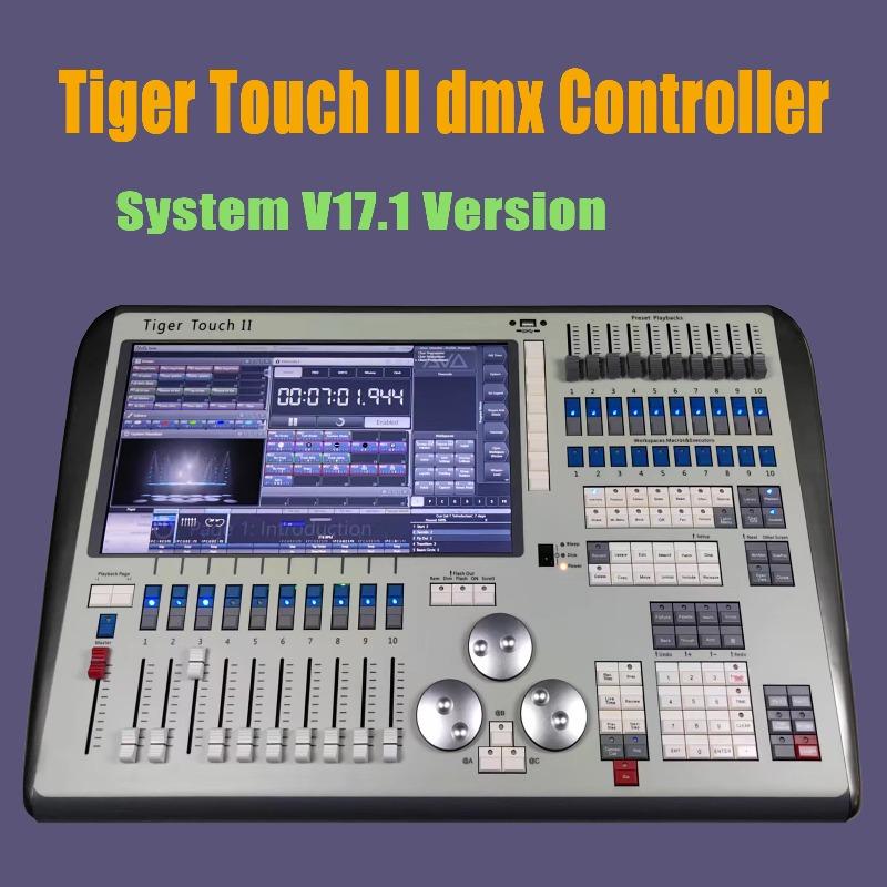Tiger Touch 2 DMX Stage Light DJ Equipment System11.1/16 Intel I7cpu Tiger Touch Ll Console For Disco Party Moving Head Light Pa