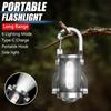 Mini Flashlight Keychain USB Rechargeable Hanging Portable COB LED Flashlight Waterproof Keyring Camping Walking Pocket Lamp
