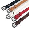 Womens Cowhide Trendy Belt With Alloy Buckle For Daily Office And Casual Outfits