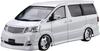 AOSHIMA The Tuned Car Series Toyota Silk Blaze Alphard 2005 Plastic Model 1/24 No.7 MNH/ANH10/15W