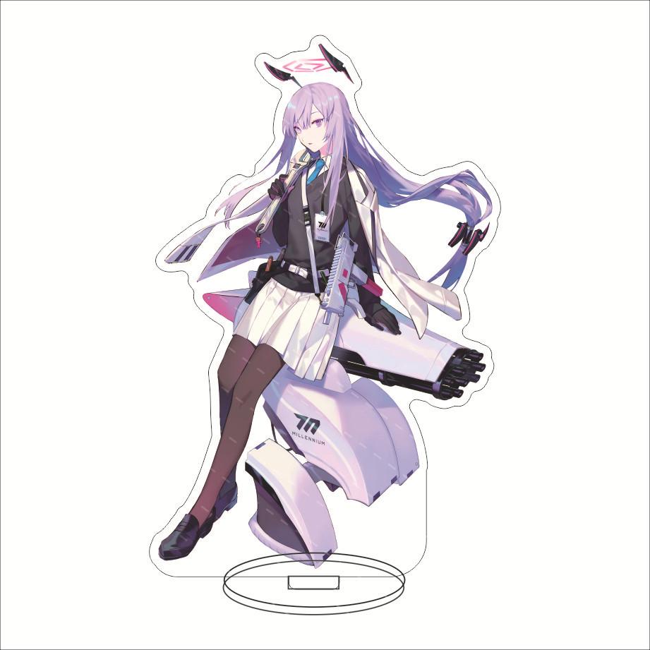 Blue Archive Millennium Science School Acrylic Stand Hayase Yuka Ushio Noa Anime Acrylic Figure Standing Model Cosplay