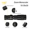 Водонепроницаемый противотуманный зум-монокуляр ночного видения 10-30x40 мм Hd монокулярный телескоп для наблюдения за птицами, охоты, пешего туризма, путешествий