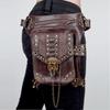 Steampunk Motorcycle Mini Waist Bag - Unisex Gothic Messenger for Travel