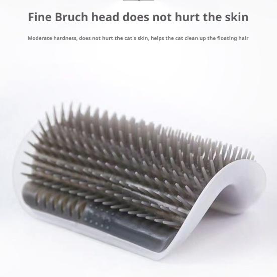 Cat Self Groomer Wall Table Legs Corner Massage Comb Cat Scratcher Grooming