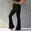 High Waisted, Corduroy, Flared Pants, Solid Color, Casual Pants, Wide Leg Pants, Long Pants, Women's Pants