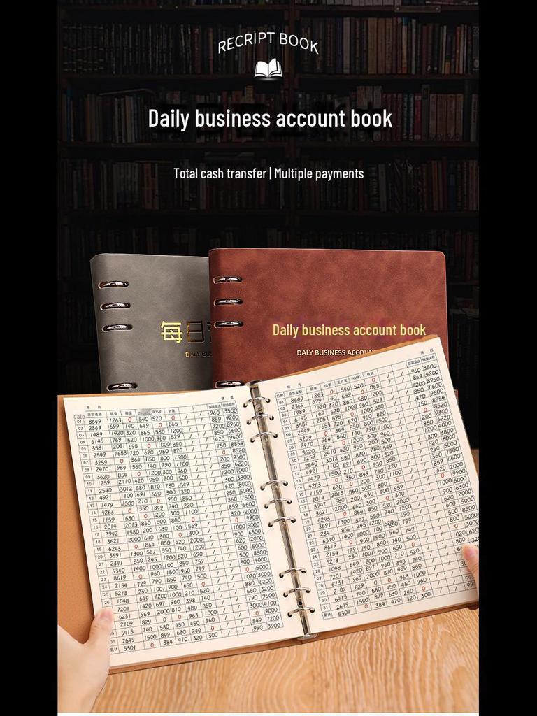 Ежедневный учет расходов B5. Книга учета с отрывными листами.