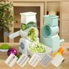 Multi Rotary Vegetable Cutter Slicer Functional Drum Hand Cranked Vegetable Potato Slicer Manual Cheese Chopper Machine Gadget