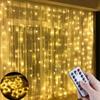 3M LED Curtain Garland On The Window USB Power Fairy Lights Festoon with Remote New Year Garland Led Lights Christmas Decoration