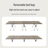 Adjustable Aluminum Alloy Folding Camping Cot - Portable and Lightweight, 80x210 Cm
