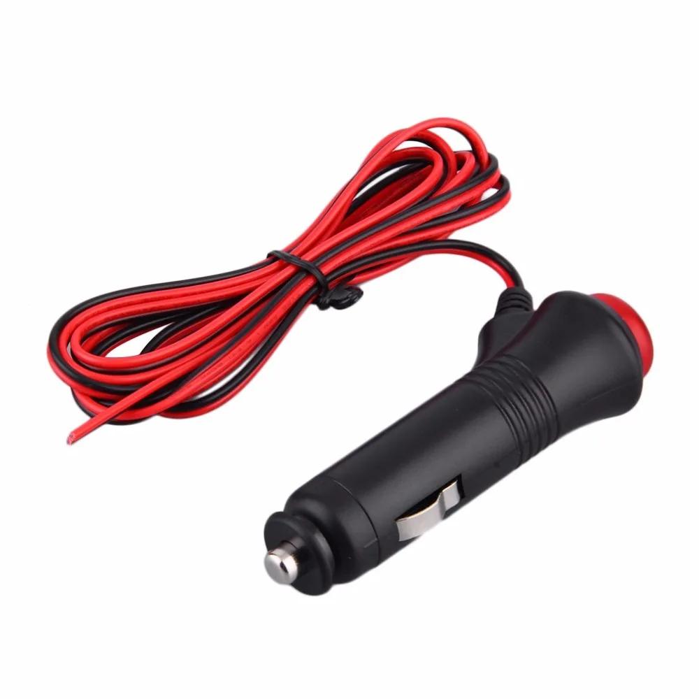 Car Cigarette Lighter Socket Plug Connector 1.5 Meter Cable 12V 24V Car Charger On Off Switch Universal for Car Light
