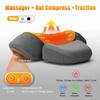New Electric Neck Massager Pillow Cervical Heating Vibration Massage with Hot Compress Traction for Neck Shoulder Back