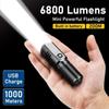 6800 Lumens Mini Powerful Led Flashlight XHP50 Built In Battery 3 Modes Usb Rechargeable Flash Light EDC Torch Lamp Flashlights