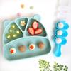 My Eli Silicone Suction Plate Rice Ball Maker Set, Mint, Food Plate + Rice Ball Mold, Popular Korean Parenting Items