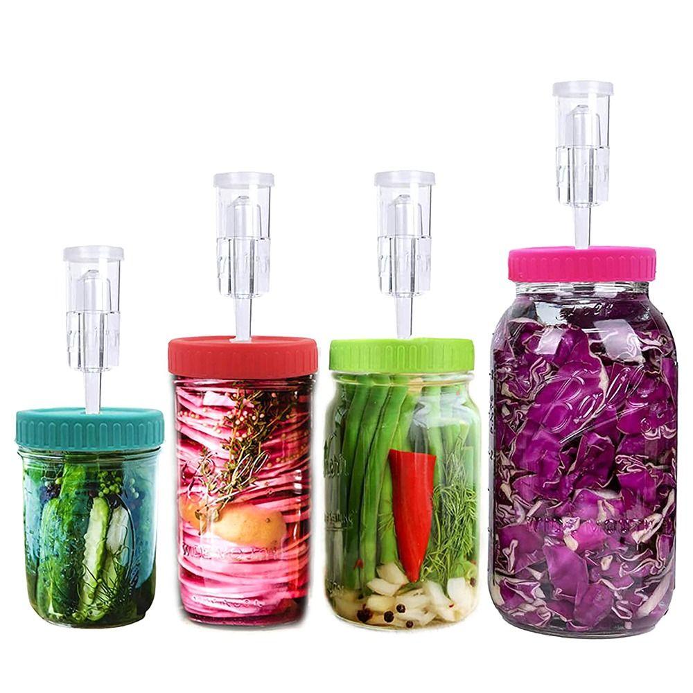 Reusable Kitchen Tool for Wide Mouth Jar 86mm Mason Jar Lid Spout Lid Seal Bottle Cover With Hole