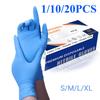 Blue Nitrile Gloves Disposable Household Cleaning Gloves for Kitchen Dishwashing Waterproof Latex Free Powder Free