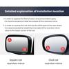 HD-compatible Rear View Mirror Auxiliary Lens 360 Degree Rotation Degree Adjustabe No Rim Waterproof Convex Blind Spot Mirror for Car Van Trucks