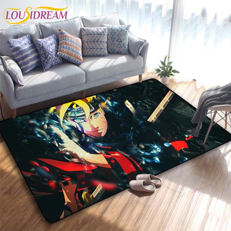 Anime Naruto 3D Printing Rug for Kitchen Doormat Bedroom Carpets for Living Room Laundry Bathroom Non-slip Floor Mat