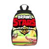 Backpack for Girls, Large Capacity Backpack, Cartoon Bag for Men, Practical and Creative Shoulder Bag for Best Friend, Spoof New Brawl Stars Children'
