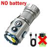Powerful Mini LED Flashlight with RGB Light Al Alloy Pocket Torch Rechargeable Waterproof Hiking Camping Flash Light with Magnet