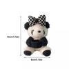 Card Love Bow Chinese Giant Panda Auto Wiper Turn Signal Switch Plush Doll Decorative Accessories Car Interior Toy Holiday Gifts