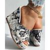 Women Shoes Fashion Shoes Casual Flip Flops Summer Vintage Floral Print Peep Toe Wedge Slippers 35-42