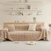 Winter Soft and Comfortable Bubble Rabbit Plush Sofa Towel Simple Modern Solid Color Universal Sofa Cover Towel