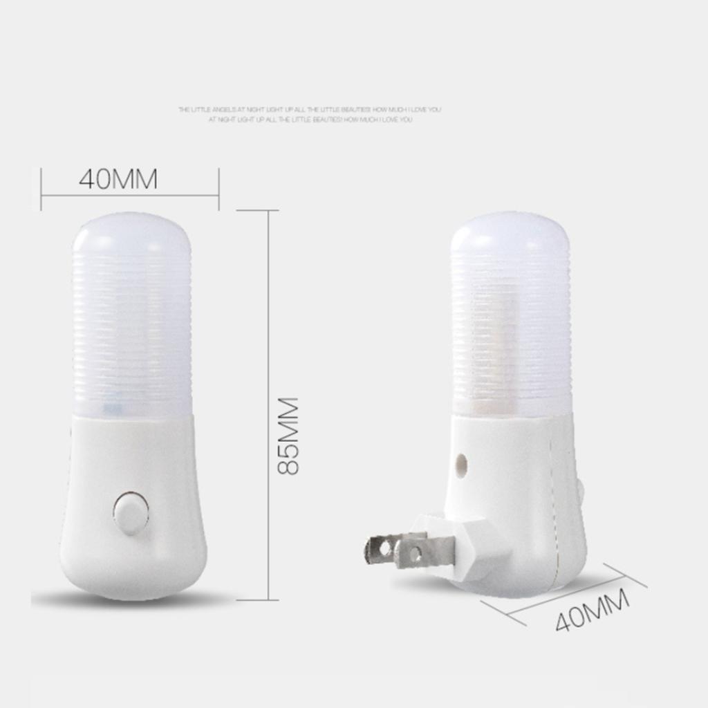 New Stylish EU Plug Night Lights with LED, Push Button Switch, Ideal for Bedroom, Baby Room, Corridor, and Decor, Wall Socket La