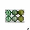 Set of Christmas Balls 15 X 16 X 15 Cm Green (4 Units)