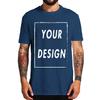 DIY05 Custom T-shirt Male One-Side Print Personalized Make Your Photo Text Gift Cotton Soft Casual T Shirt Made