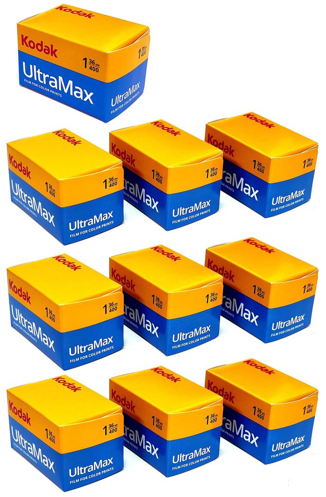 Kodak Color Negative Film 35mm ULTRAMAX400 36 Shots Set of 10
