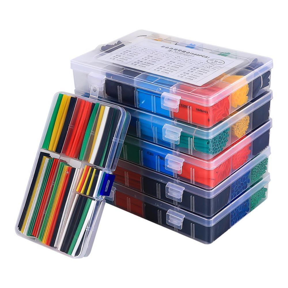 127-1060 Pcs 2:1 Heat Shrink Tube Shrinking Assorted Polyolefin Insulation Sleeving Wire Cable Sleeves Wrap