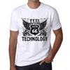 Men’s Vintage Tee Shirt Graphic T Shirt Feel The Technology White