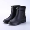 3306 Mid-Tube Fashion Rain Boots for Men and Women - Non-Slip, Waterproof, Thick Rubber Shoes, Ideal for Kitchen Work