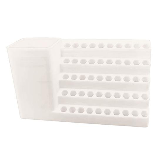 Screwdriver Bit Storage Box Large Capacity Multiple Compartments Universal Drill Bit Holder Perforated Board Organizer