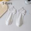 5 Pairs of Mulberry Silk Socks Women's Summer Thin Socks Sweat Absorbent Breathable Anti-pilling Anti-odour Antibacterial Boneless Socks