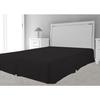Box Spring Cover - Black - 90 X 190 Cm - 100% Polyester - Microfiber - Plain