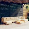 Day and Night - Day and Night Garden Furniture 8 Pieces Cream Pine Wood Cushions