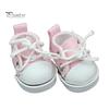1 Pair Doll Shoes Mini Lace-Up Canvas Sneakers for 17cm Dolls Fingerboard Mini Finger Shoes Toy Accessory Realistic Design Creative Gift