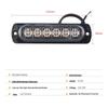 High-Brightness 6LED Strobe Side Lights for 12V/24V Vehicles: Truck, Motorcycle, Car Grille Warning & Brake Light