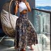 Summer Women's Casual Loose Holiday Long Half-body Skirt