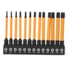 13PCS 75mm Star Bits S2 Alloy Steel 1/4 Inch Hex Shank Screwdriver Bit Set T5 T6 T7 T8 T9 T10 T15 T2