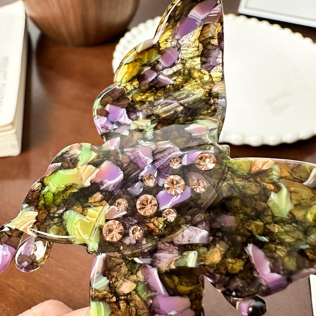 Fashionable And Stylish Rhinestone Butterfly Hair Clip Perfect For Everyday Use