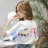 Colorful Letters Short-sleeved T-shirt for Women In Summer Korean New Style Loose Large Size Student Half-sleeved Top for Women