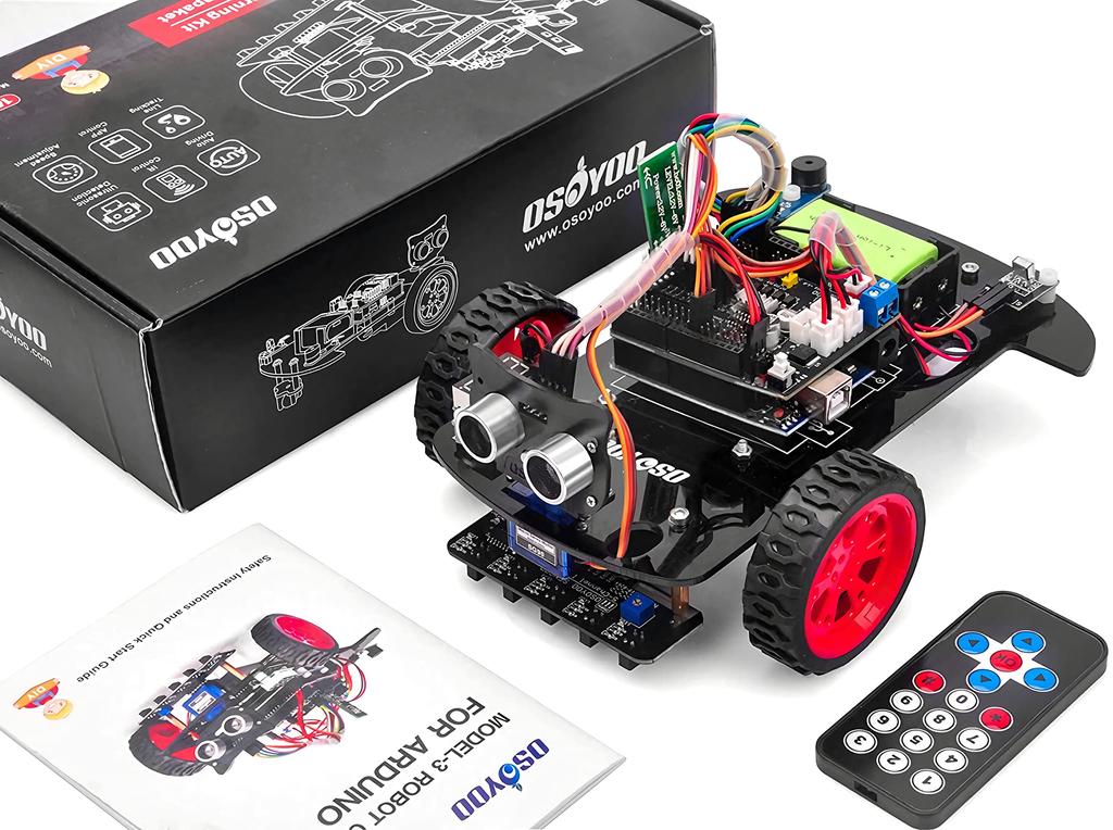 OSOYOO 2 Wheel Drive Smart Robot Car Starter Kit Arduino Compatible UNO R3 Project 2WD Smart Robot Car Kit Open Source Educational Robot Educational